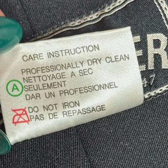 Vintage OBERMEYER black one piece wool blend stirrup snow suit bibs size 8r - Picture 8 of 10